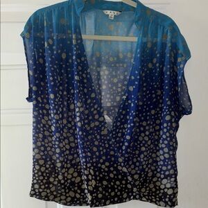 CAbi Blue Blouse XS